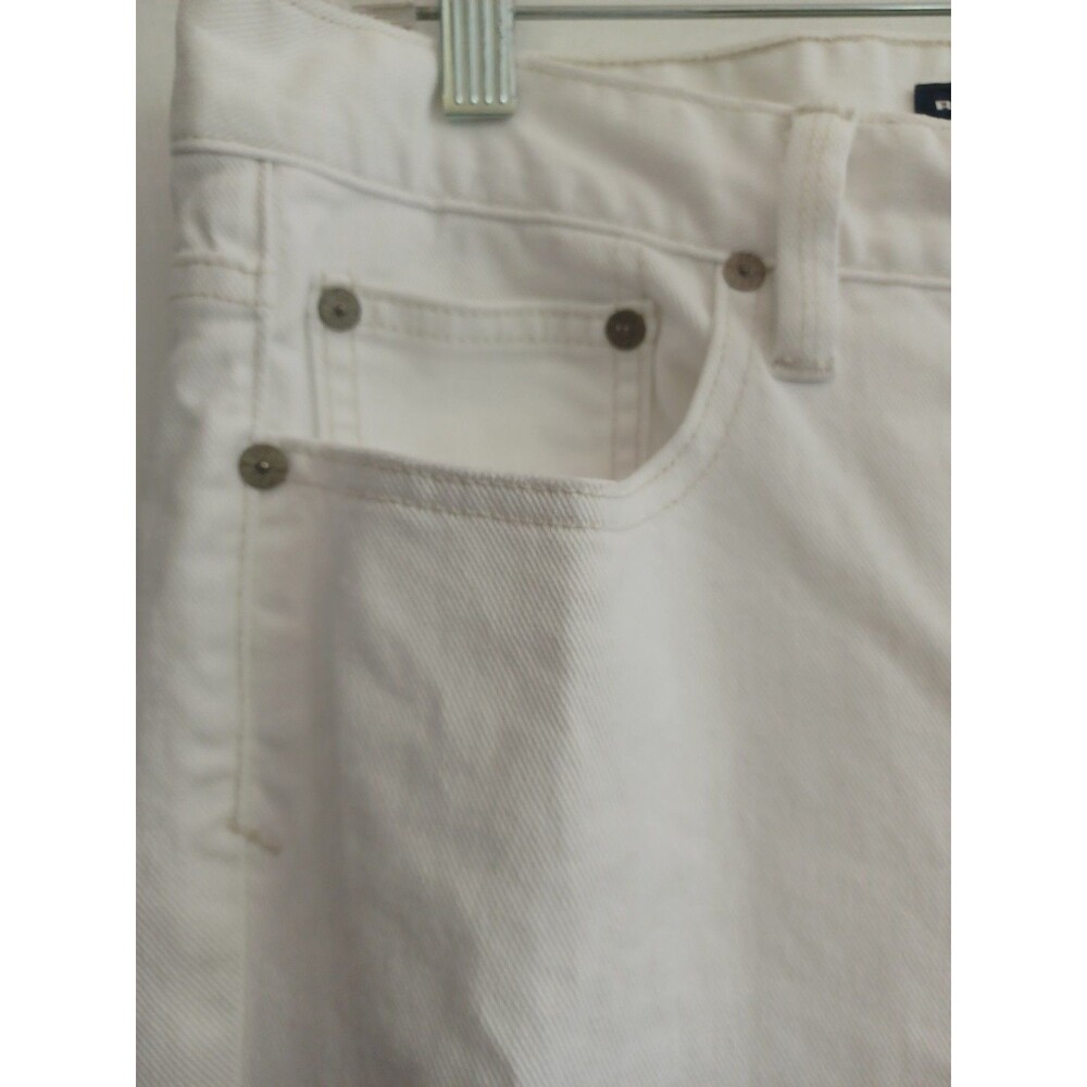 Ralph Lauren Sport white denim jeans womens 31 straight leg stretch classic beac - Picture 4 of 9